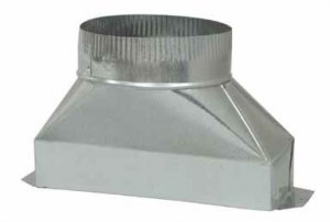 Deflecto DGT36 Galvanized Round Transition (6")
