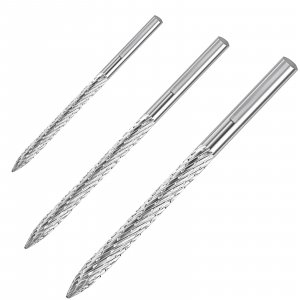 Tallew 3 Pack Tire Reamer Drill Bit Multi Sizes Tire Repair Carbide Burr Drill Bit Patches Plug Cutters Wire Cutter Carbon Steel Reamer Repair Tools (3,4.5,6 mm)