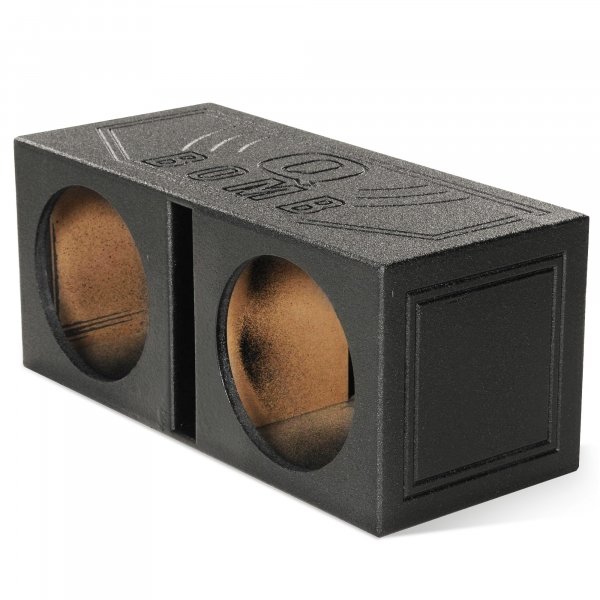 Q Power QBOMB15V Dual 15" Vented Subwoofer Box w/ Rhino Coating