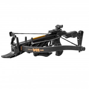 Bear X Desire XL Pistol Hunting Crossbow, Self-Cocking, Adjustable Stock up to 2.5", Compact Design, Includes 3 Premium Bolts, Dependable Accuracy