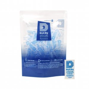 Dry & Dry 0.5(Half) Gram [100 Packets] Silica Gel Packets Desiccants Silica Gel Packs - Rechargeable Moisture Absorbers for Food Storage, Electronics, 3D Filament & Safes