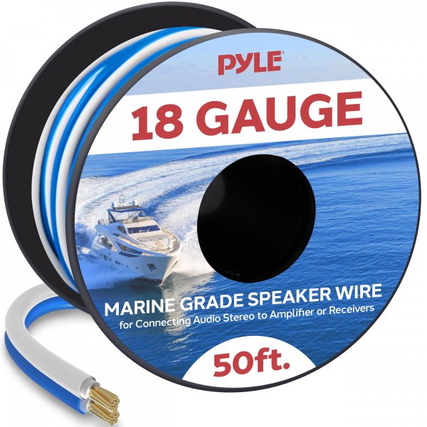 Pyle PLMRSW50 18 Gauge Marine 50ft Speaker Cable
