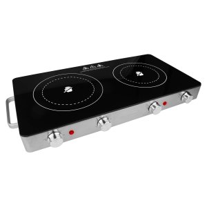 Brentwood Appliances TS-382 1,800W Double Infrared Electric Countertop Burner