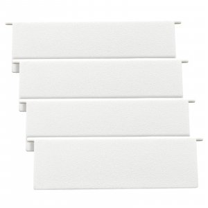 4 Inch Dryer Vent Flap Replacements for Exterior Wall Shutter Vent Cover - 4 Pcs (White) ﻿ ﻿