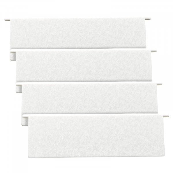 4 Inch Dryer Vent Flap Replacements for Exterior Wall Shutter Vent Cover - 4 Pcs (White) ﻿ ﻿
