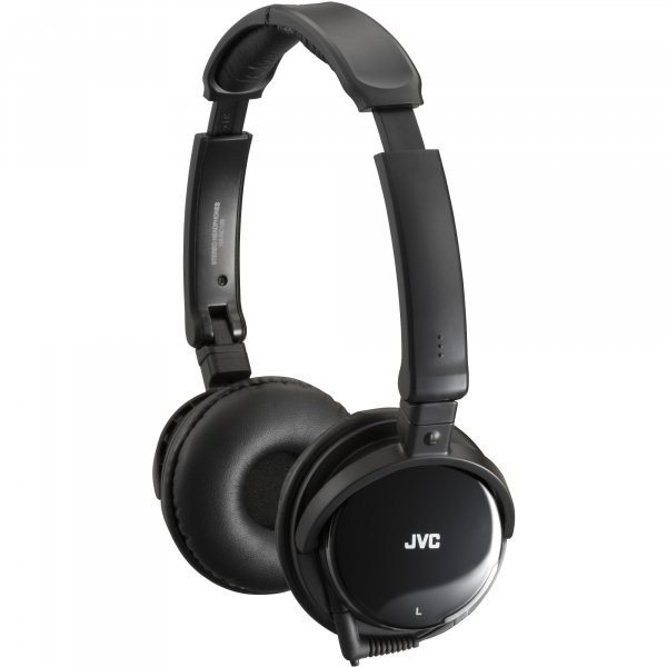 JVC HANC120 Noise-Canceling Headphones with Retractable Cord