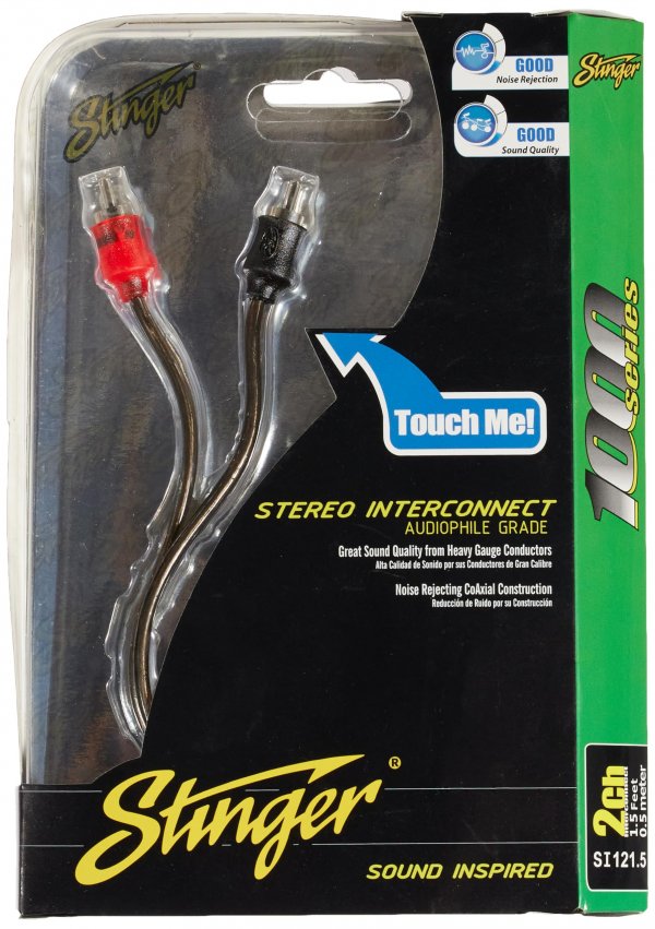 Stinger SI121.5 1.5Ft. RCA Cable