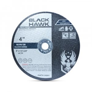 BHA Metal and Stainless Steel Cut Off Wheels for Die Grinders, 4” x 1/16” x 3/8” - 25 Pack
