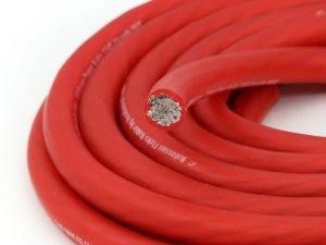 KnuKonceptz Kolossus Flex Kable OFC 4 Gauge Power Wire Copper Cable Red (15 ft) 4 AWG