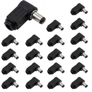Luomorgo Right Angle DC Socket Jack, 5.5 x 2.1mm, 0.22 x 0.08 inch