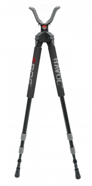 Bog 1100478 Havoc Shooting Stick Bipod - Black
