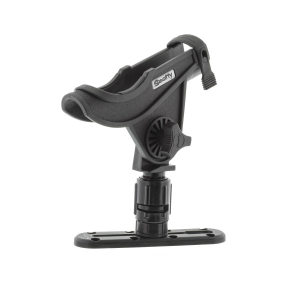 Scotty 0282BK Baitcaster/Spinning Rod Holder Track Combo