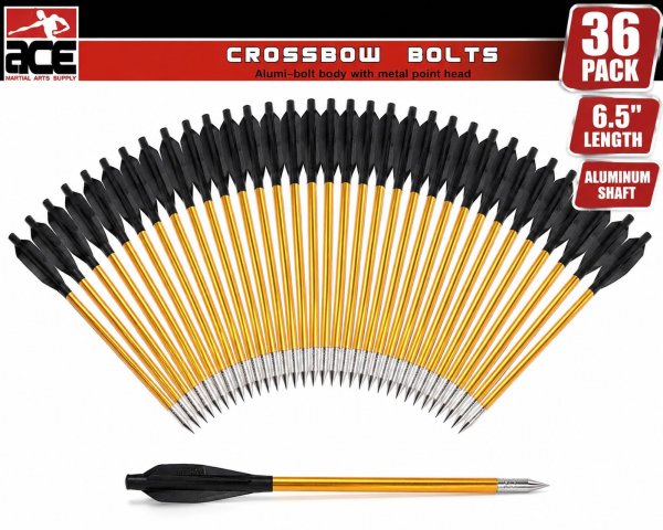 Ace Martial Arts Supply 36 Aluminum Pistol Crossbow Arrows