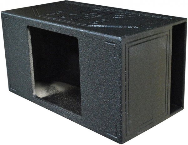 QPower Single 15" Extra Large Vented QBOMB Square Hole QBOMB15VLSINGSQ