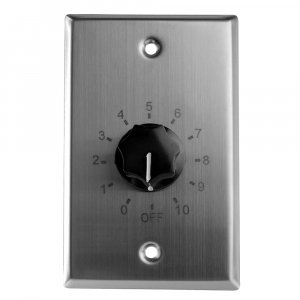 Skywalker Saga Elite™ Stainless Steel Volume Control Wall Plate (10W 25/70.7V)