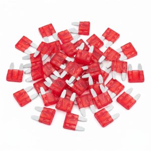 75 Pcs 10Amp Mini Fuse, 10 A Mini Car Blade Automotive Fuses for Car RV Truck SUV Motorcycle Boat
