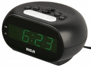 RCA RCD20 Alarm Clock with .7" Green Display