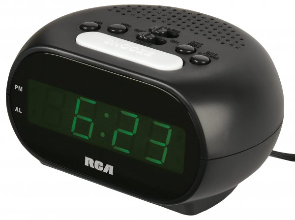 RCA RCD20 Alarm Clock with .7" Green Display