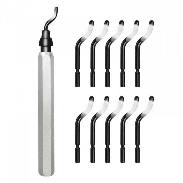 Voltrish 11-Blade HSS Deburring Tool for 3D Printing, Metal, Resin and Pipe