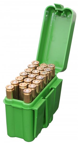 MTM RM-20-10 Belt Style Rifle Ammo Carrier, 20 Round, Medium, Green