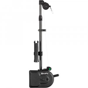 Scotty 1106B Depthpower 60" Telescopic Boom Swivel Base Rod Holder, Braided