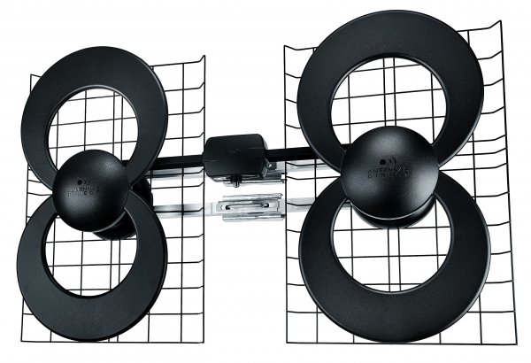 Antennas Direct C4CJM 4 Quad-Loop UHF Outdoor Antenna with 20" Mount