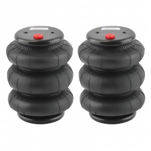 maXpeedingrods Triple Bellow Air Spring 2600 lb Air Suspension Bags 1/2"NPT