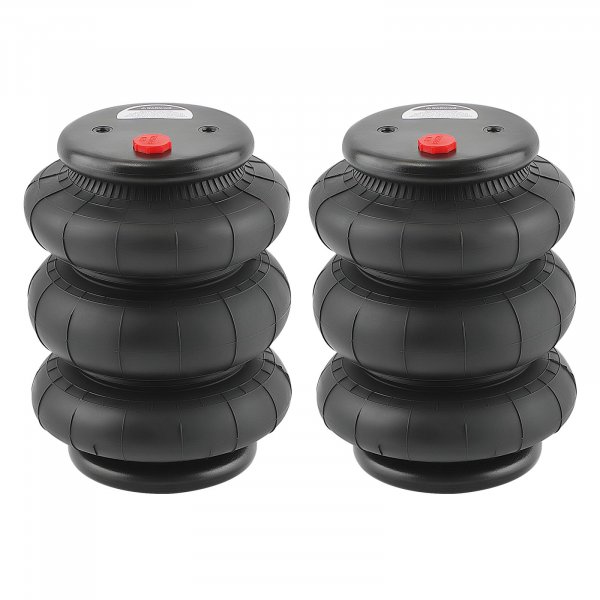 maXpeedingrods Triple Bellow Air Spring 2600 lb Air Suspension Bags 1/2"NPT