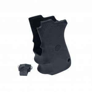 Hogue 69000 S&W 6906 Shorty 40 Rubber Grip With Finger Grooves Black