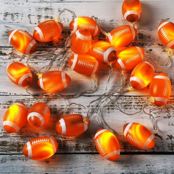VIHOSE 20 LED Football String Lights Battery Powered Sport Theme,9.84 ft