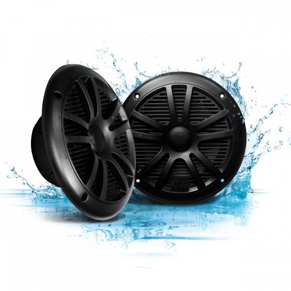Boss MR6B Marine black 6.5" dual cone (PAIR) 180 watts