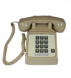 Cortelco 2500-V-20F 250044-vba-20f Desk W/ Flash - Ash