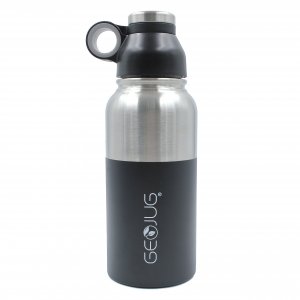 Brentwood Appliances G-1032BK GeoJug 32oz S-Steel Vacuum-Insulated Water Bottle