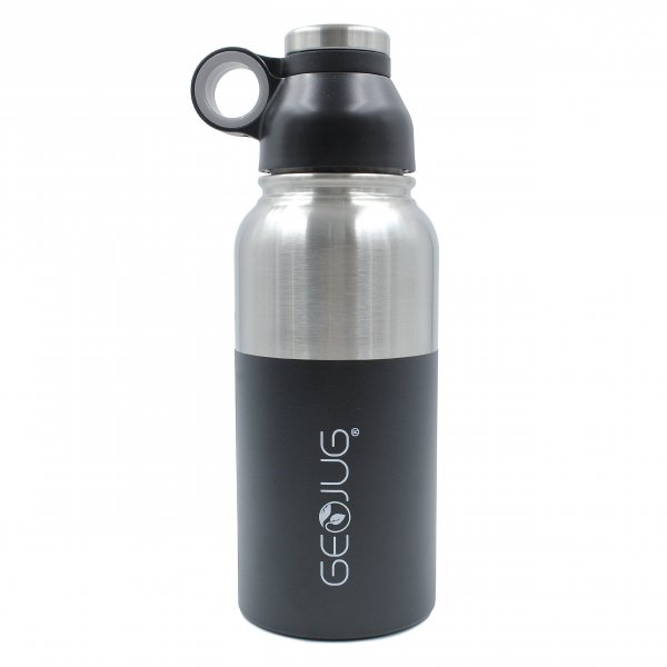Brentwood Appliances G-1032BK GeoJug 32oz S-Steel Vacuum-Insulated Water Bottle