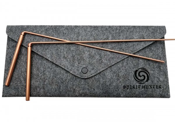 Spirit Hunter 99.9% Copper Dowsing Rod- 2PCS Divining Rods with Bag - Detect Gold, Water, Ghost Hunting etc.