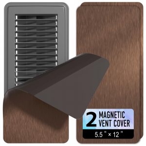 Magnetic Vent Cover for Ceiling, 5.5"x12" Metallic Strong Magnet Cover 2Pcs