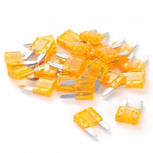 (25Pcs) 5 Amp Mini Car Fuses, 5A Automotive Fuses, Blade Fuse for Car/RV/Truck/SUV/Motorcycle/Boat