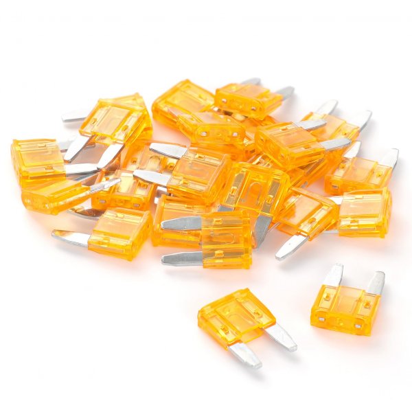 (25Pcs) 5 Amp Mini Car Fuses, 5A Automotive Fuses, Blade Fuse for Car/RV/Truck/SUV/Motorcycle/Boat
