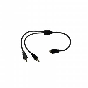 American Bass SQ1F2M 6" inch Gold Plated 1 Female 2 Male Y Cable