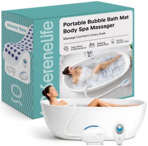 Serene Life PHSPAMT22 Bubble Bath Mat Body Spa Massage