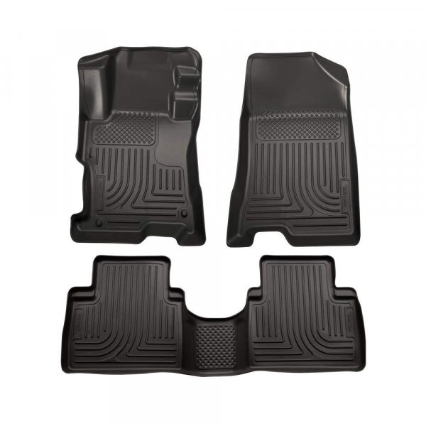 Husky 98401 Front/2nd Seat Floor For 08-12 Accord 4 Door Black