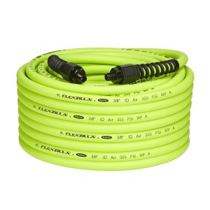 Flexzilla HFZP38100YW2 Pro Air Hose 3/8In X 100Ft 1/4In MNPT Fittings