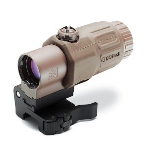 EOTECH G33 Power Magnifier with Quick Disconnect, Switch to Side (STS) Mount, Tan Finish