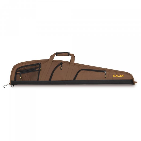 Allen Company Daytona 46" Soft Gun Case - Rifle Shotgun Bag with Dense Foam Padding, Lockable Zippers for Hunting Range Transport - Mocha Brown