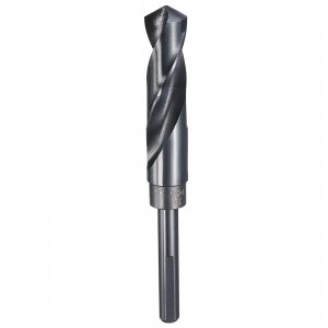 HARFINGTON 3/4" Drill Bit 3/8" Reduced Shank 3-Flat 4241 High Speed Steel Nitriding Black 118° for Soft Materials Wood Plastic Iron Copper Aluminum