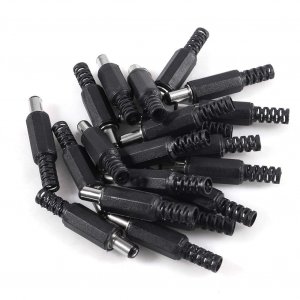 AiTrip 20pcs 5.5mm x 2.1mm DIY Male DC Power Plug Jack Solder Connector Adapter