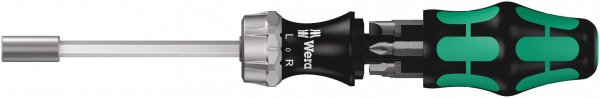 Wera 05073661002 Kraftform Kompakt 27 RA Slotted Ratcheting Screwdriver 1/4 Head