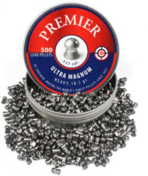 CROSMAN LUM77 Premier Domed Pellet.177 Caliber 10.5 Grain 500 Count