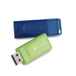 Verbatim 98713 16GB Store 'n' Go USB Flash Drive (2 pk; Blue & Green)