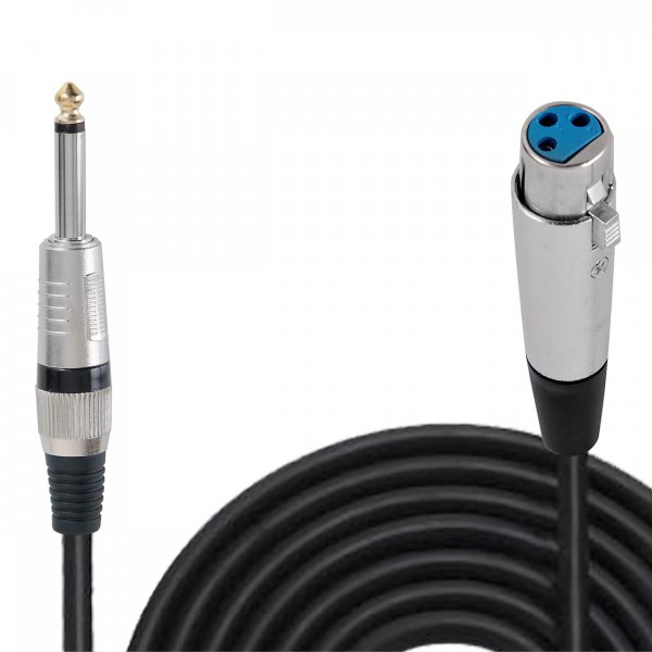 Pyle Pro PPMJL30 Mic Cable 30' 1/4" Phone Plug To Xlr Female